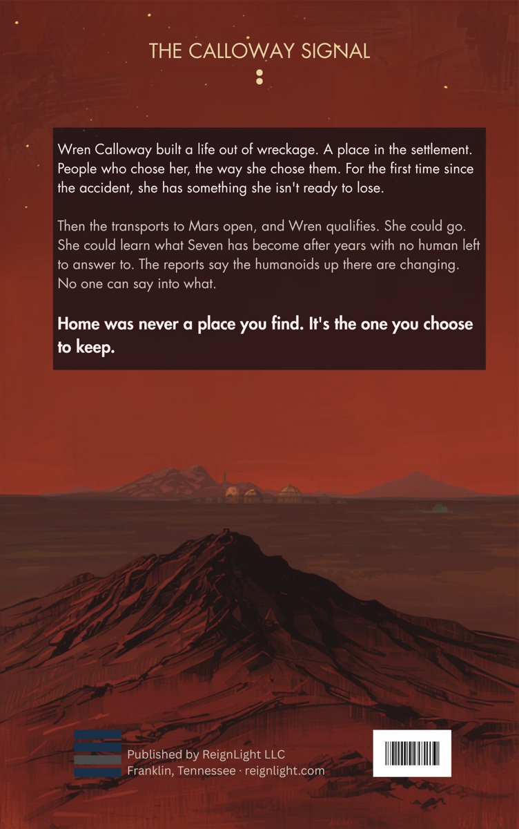 Colony, back cover
