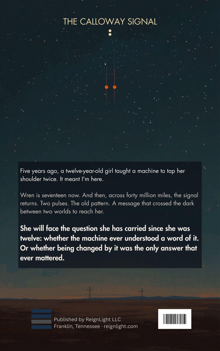 Return Signal, back cover